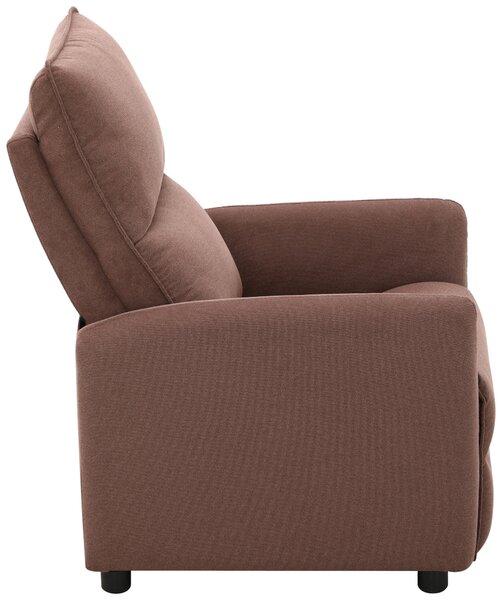 TELEVIZNÍ KŘESLO, dřevo, kov, plast, textil, hnědá Carryhome - TV křesla