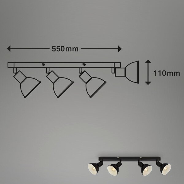 BODOVÉ LED SVĚTLO, E14, 55/11 cm - Bodová světla