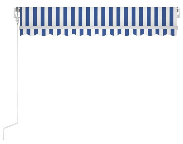 Automatická zatahovací markýza 300 x 250 cm modrobílá 3068866