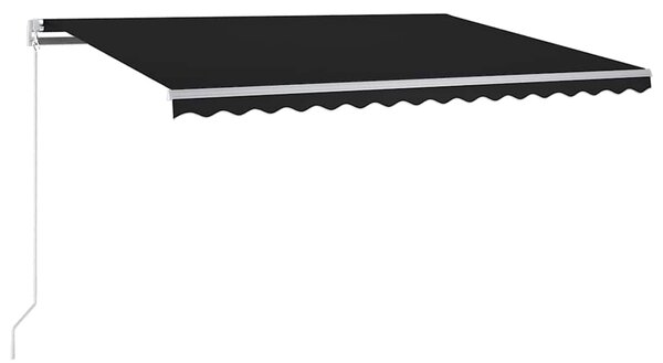 Automatická markýza LED a senzor větru 300 x 250 cm antracitová 3068874