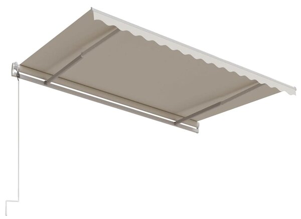 Automatická zatahovací markýza 450 x 300 cm krémová 3068927