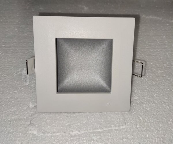 KHL K50415.GY.3K VÝPRODEJ - Zápustné svítidlo TINA bílé / šedé LED 8W 3000K 109X109mm hranaté - KOHL-Lighting