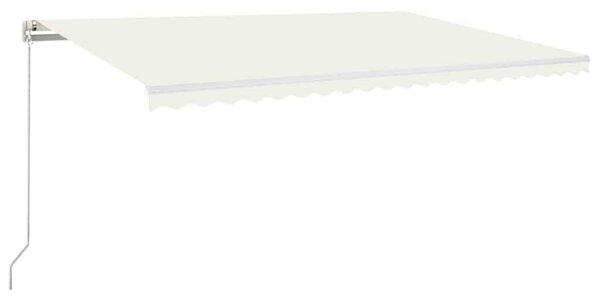 Ručně zatahovací markýza 500 x 300 cm krémová 3068937