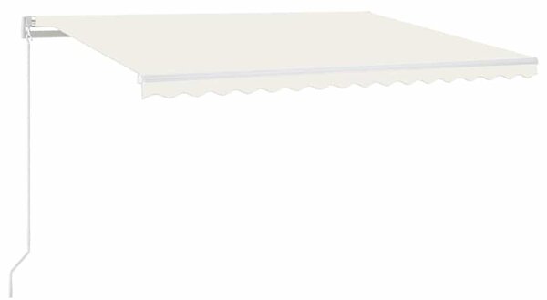 Ručně zatahovací markýza 400 x 350 cm krémová 3068977