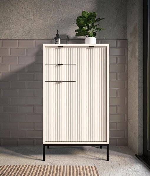 VYSOKÁ KOMODA, kašmírová, 60/106/32 cm MID.YOU - Koupelnové série, Online Only