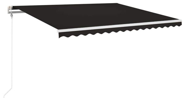 Automatická zatahovací markýza 400 x 350 cm antracitová 3068989