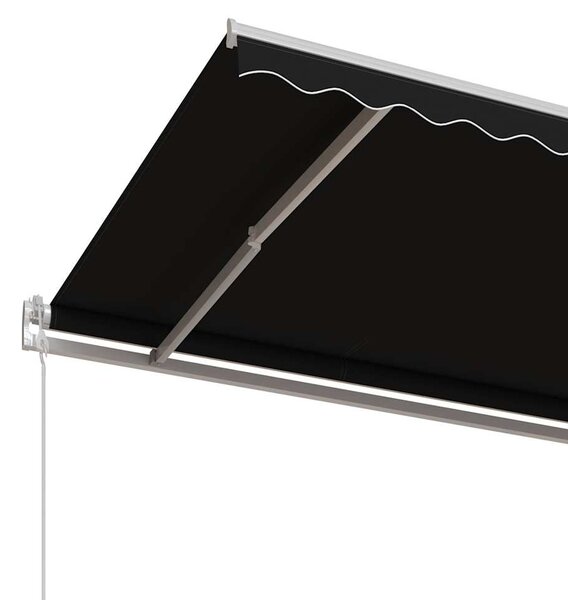 Automatická zatahovací markýza 400 x 350 cm antracitová 3068989