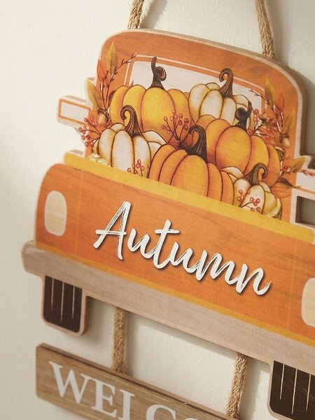 Sinsay - Nástěnná dekorace – auto s nápisem „Autumn Welcome” - vícebarevná