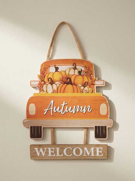 Sinsay - Nástěnná dekorace – auto s nápisem „Autumn Welcome” - vícebarevná