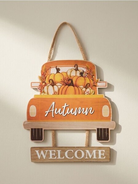 Sinsay - Nástěnná dekorace – auto s nápisem „Autumn Welcome” - vícebarevná