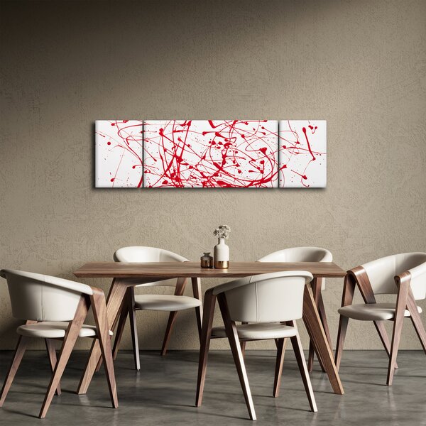 Obraz technikou Drippingu (170x50 cm)