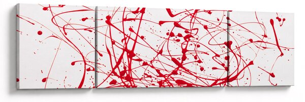 Obraz technikou Drippingu (170x50 cm)