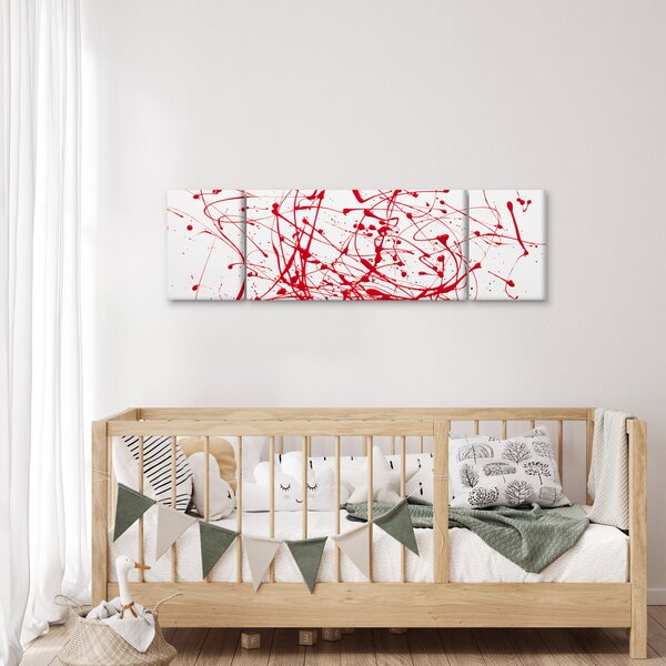 Obraz technikou Drippingu (170x50 cm)