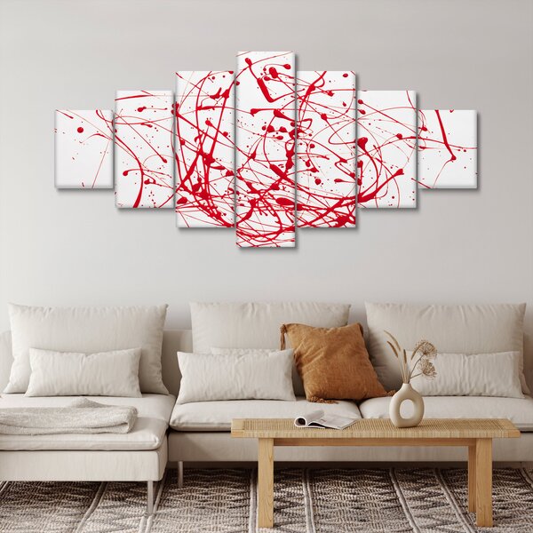 Obraz technikou Drippingu (210x100 cm)