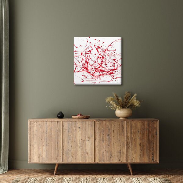 Obraz technikou Drippingu (30x30 cm)