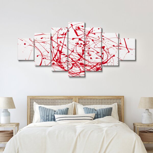 Obraz technikou Drippingu (210x100 cm)
