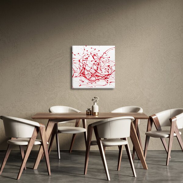 Obraz technikou Drippingu (30x30 cm)