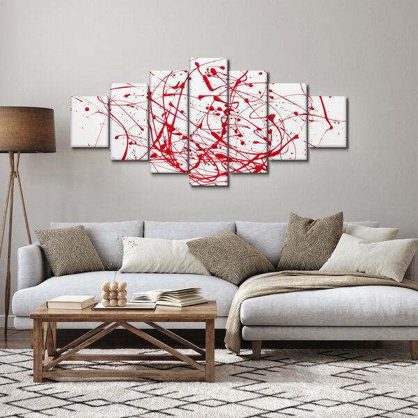 Obraz technikou Drippingu (210x100 cm)