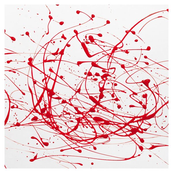 Obraz technikou Drippingu (30x30 cm)