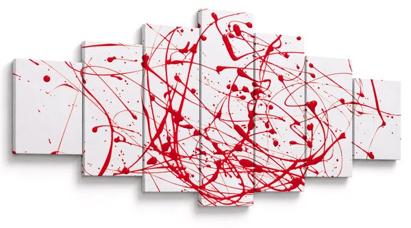 Obraz technikou Drippingu (210x100 cm)