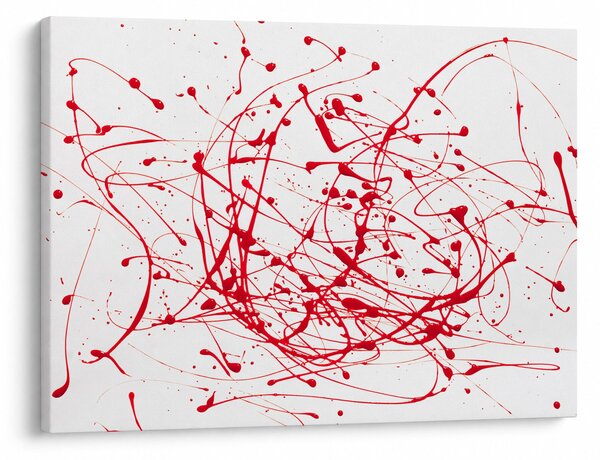 Obraz technikou Drippingu (70x50 cm)