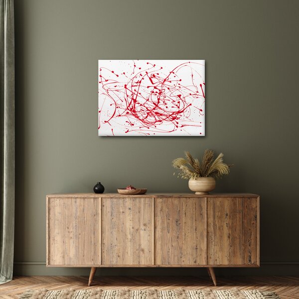 Obraz technikou Drippingu (70x50 cm)