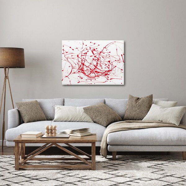 Obraz technikou Drippingu (70x50 cm)