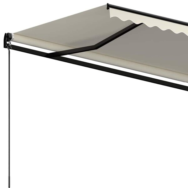Ručně zatahovací markýza 500 x 300 cm krémová 3069137