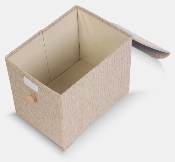 Sinsay - Úložný box s víkem a úchytkou - béžová