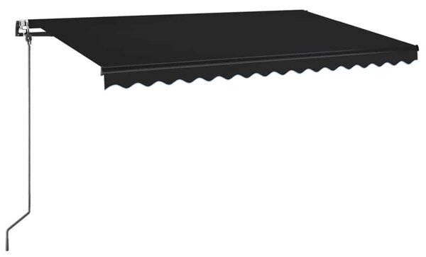 Automatická zatahovací markýza 400 x 350 cm antracitová 3069189
