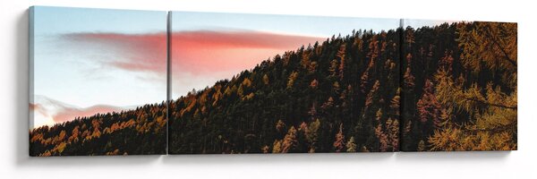 Obraz červánků nad kopcem (170x50 cm)