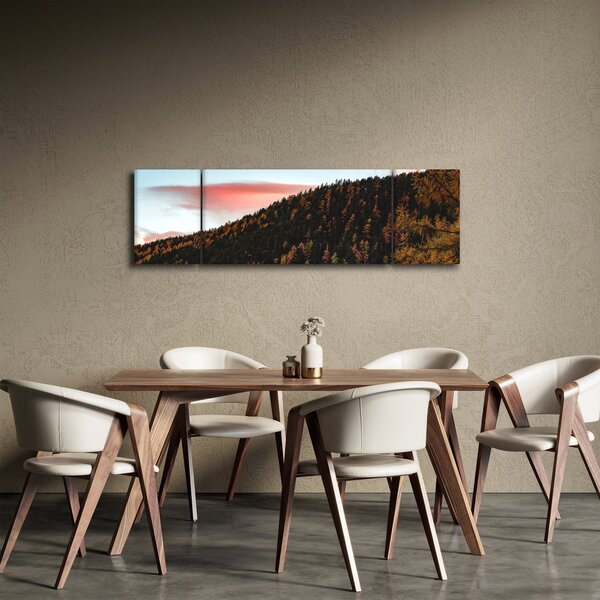 Obraz červánků nad kopcem (170x50 cm)