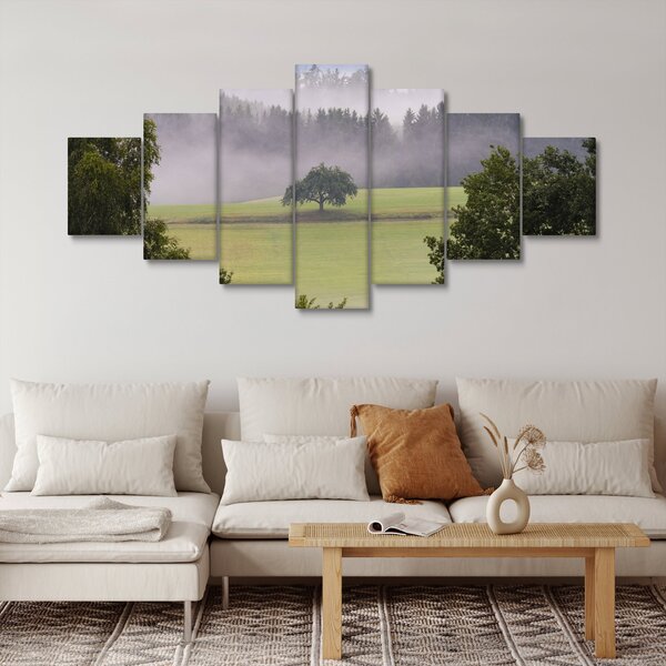 Obraz louky se stromem (210x100 cm)