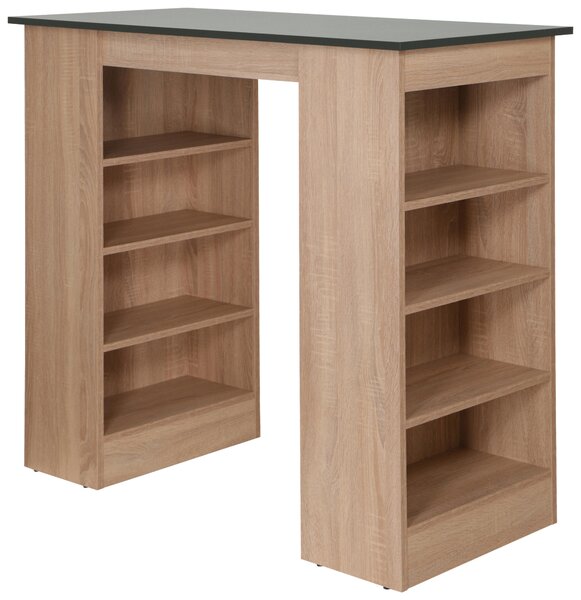 BAROVÝ STŮL, šedá, barvy dubu, 103/50/115 cm Respekta - Online Only kuchyňské skříňky, Online Only