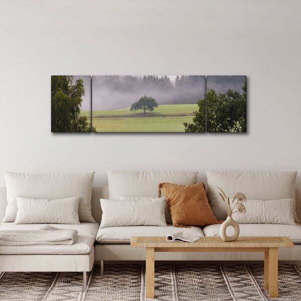 Obraz louky se stromem (170x50 cm)