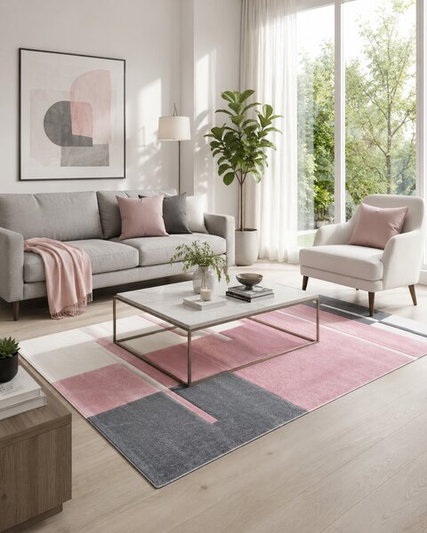 Ayyildiz, Kusový koberec Hawaii 1310 pink, 80x150, růžová, kancelář