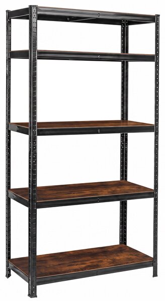 Loftový skladový regál 180 × 90 × 40 cm – 5 polic, nosnost 875 kg