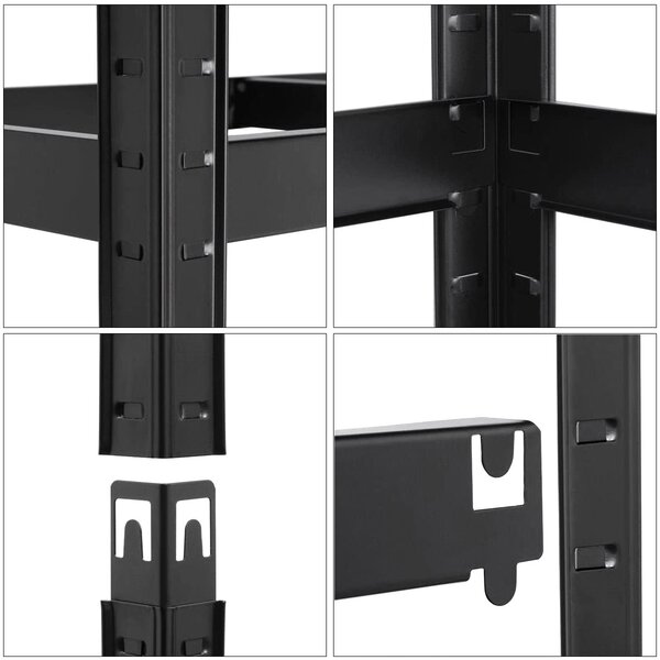 Loftový skladový regál 180 × 90 × 40 cm – 5 polic, nosnost 875 kg