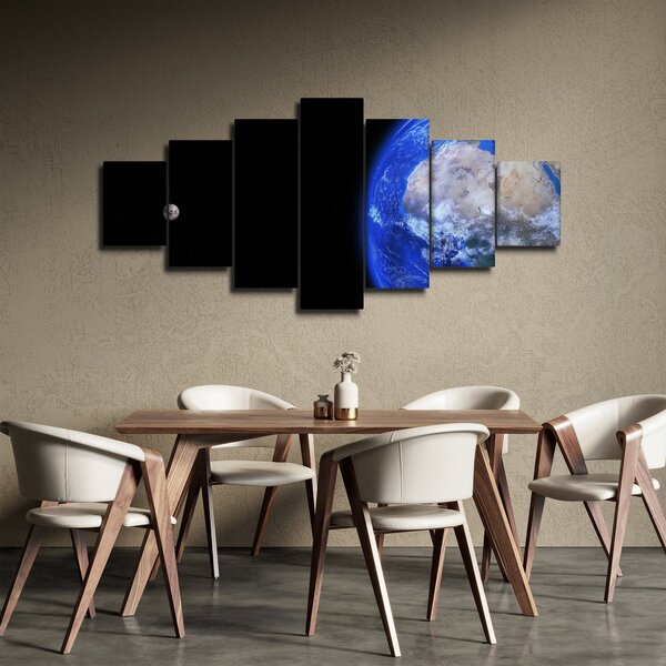 Obraz Měsíce a Země (210x100 cm)