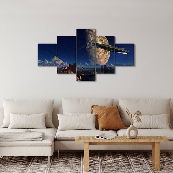 Obraz - Přílet mimozemšťanů (125x70 cm)
