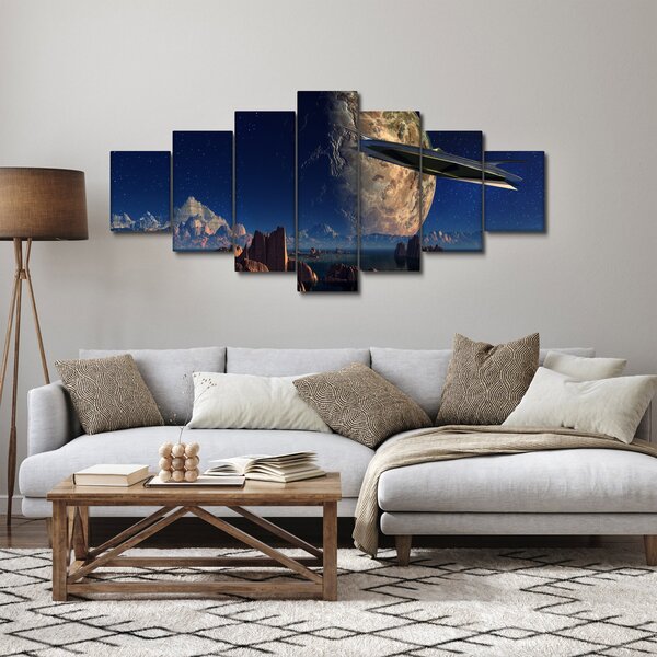 Obraz - Přílet mimozemšťanů (210x100 cm)
