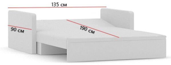 Rozkládací pohovka MILTON model 2 Černá/šedá