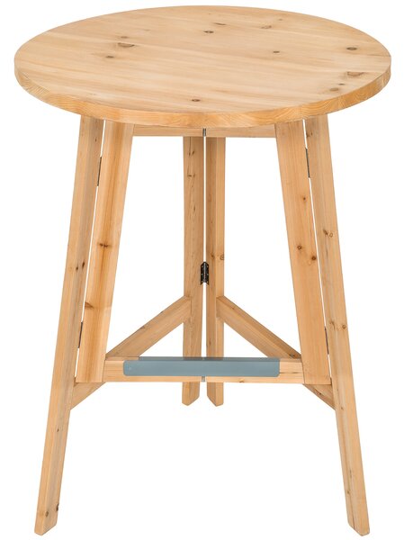 Tectake 403249 barový stolek z masivu 79x110cm - hnědá