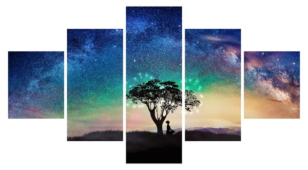 Obraz - Odpočinek pod hvězdami (125x70 cm)