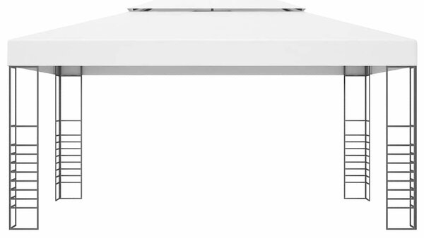 Altán se světelnými LED řetězy 4 x 3 x 2,7 m bílý 3070307