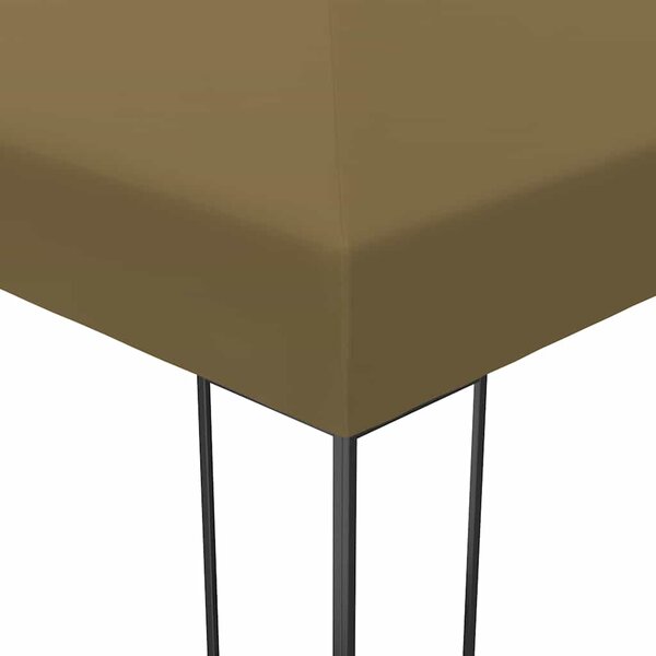 Altán se zatahovací střechou 3 x 4 m taupe 180 g/m² 312229