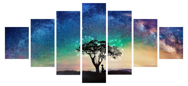 Obraz - Odpočinek pod hvězdami (210x100 cm)