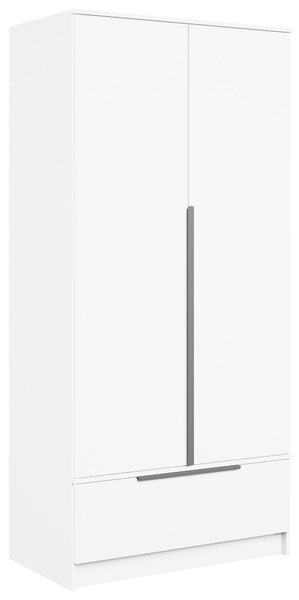 ŠATNÍ SKŘÍŇ, bílá, 90,2/192,9/51 cm P & B - Šatní skříně, Online Only