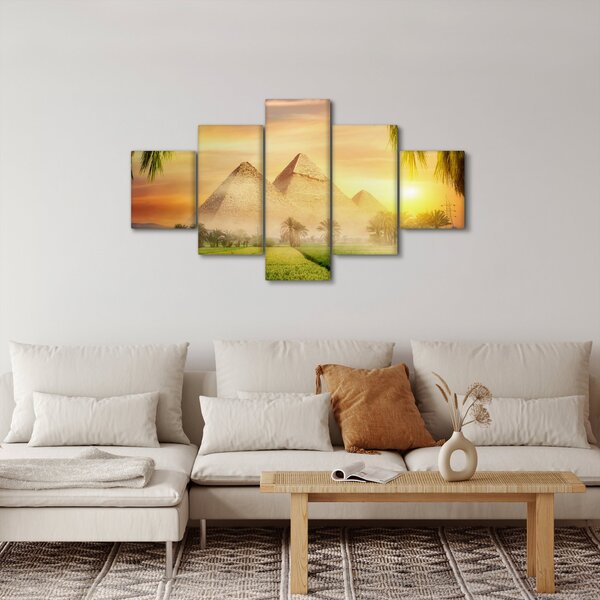 Obraz - Pyramidy (125x70 cm)