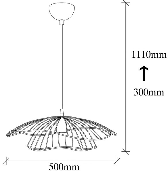ZÁVĚSNÉ SVÍTIDLO, 50/111 cm P & B - Online Only svítidla, Online Only